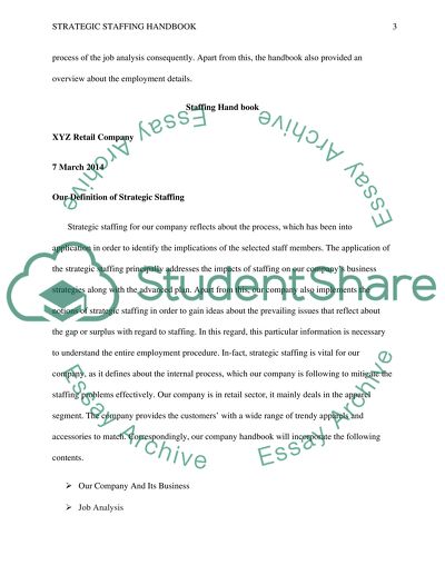 Strategic staffing essay 07 picture