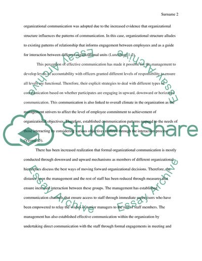 The Role of Effective Organizational Communication