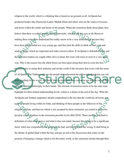 The Phenomenon of Global Jihad