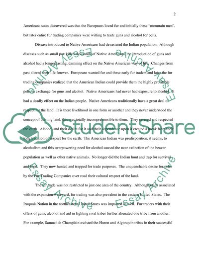 Native american and the fur trade