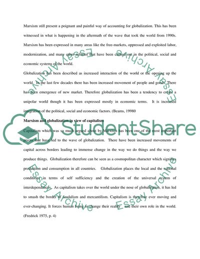 Globalization and the Capitalist State Redundant