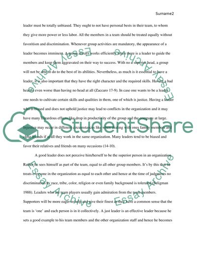 Justice as an Important Leadership Quality