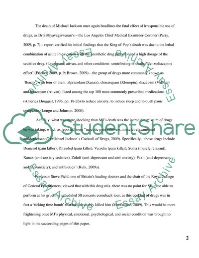 The Death of Michael Jackson: When a Cure Turns to Poison