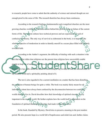 Guarded by Mystery: Meaning in a Postmodern Age Critique