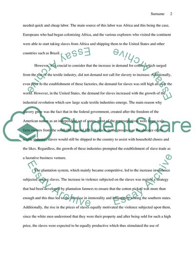 Slavery, Settlement, and Empire