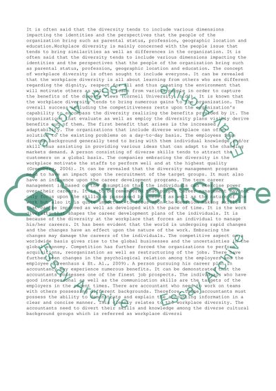 Advantages of diversity through career management in the workplace