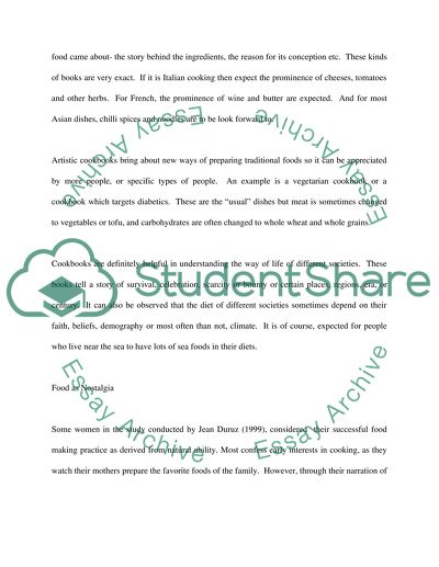 A Peep of History and Lifestyle through Cookbooks