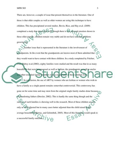 MPH503, Infertility and Public Health, Mod 4 Case Assignment