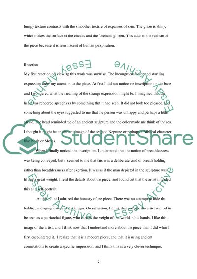 Earthenware Sculpture of an Adult Male Head