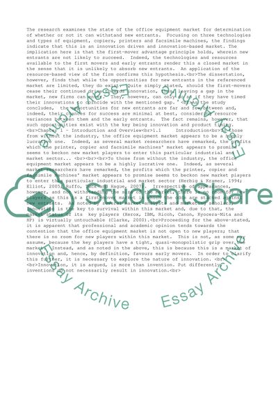 Office Equipment Market