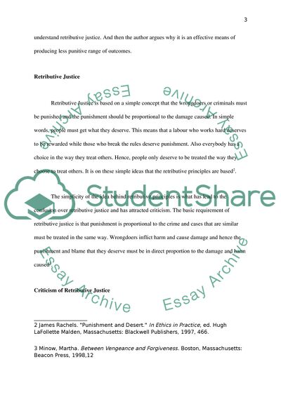 Sentencing on Retributive Principles Is the Most Effective Means of Producing Less Punitive Outcomes