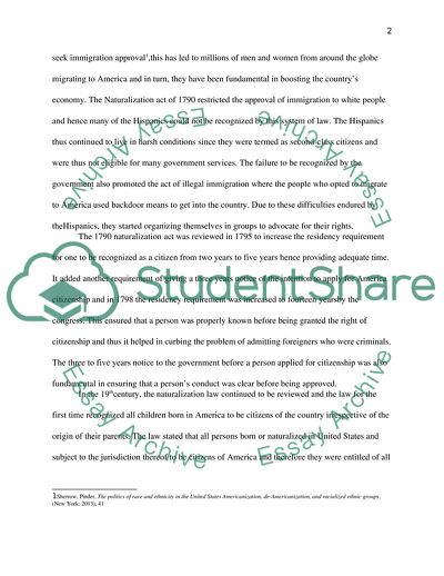 The Change of American Immigration Laws