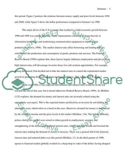 Analyzing Fed Policymaking 1996-1998