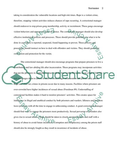 Correctional Institution, Criminology major