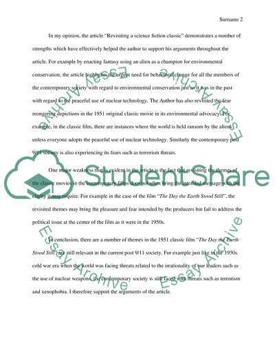 The Day the Earth Stood Still