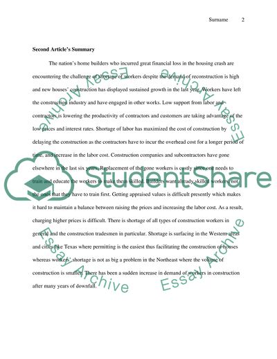 Two summary for two article