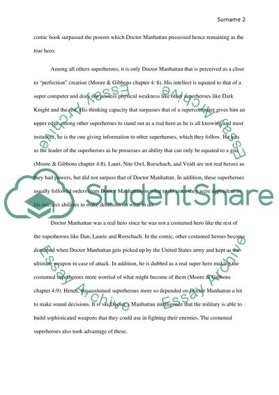 Watchmen by Moore and Gibbons