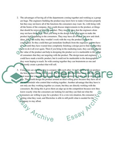 Case 10.1. Electrolux company