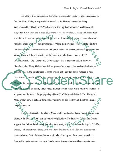 Mary Shelleys Frankenstein Book Report/Review