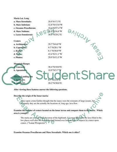 A Detailed Photographic Maps of the Lunar Surface