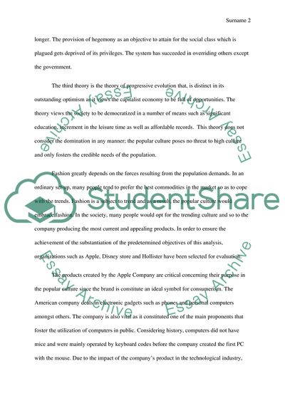 Popular Culture Production and Consumption