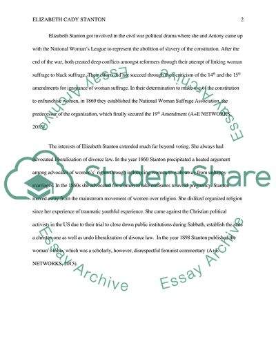 Elizabeth Cady Stanton