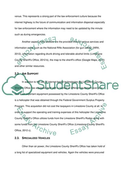 Technologies Used by Limestone County Sheriffs Office Athens, AL
