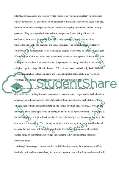 The Developing Child