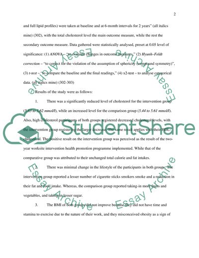 Promoting the Evaluation of Health