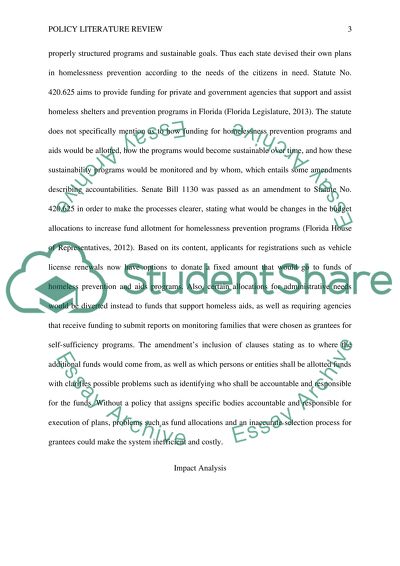 Homelessness prevention policies in Florida