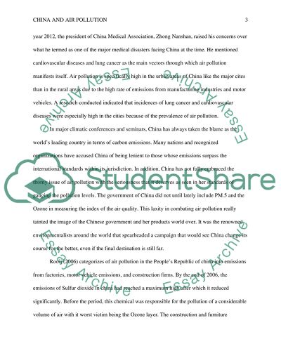 China as a Global Leader in Air Pollution