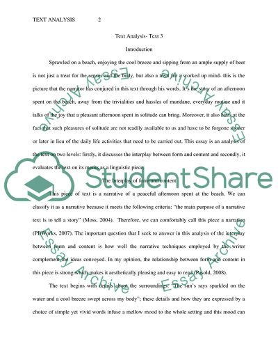 What is Text Analysis