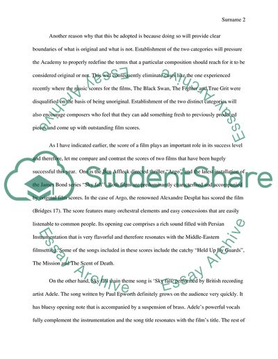 FILMSCORES INELIGIBLE FOR THE ACADEMY AWARDS