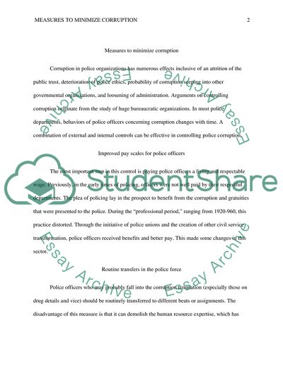 Enhancing Police Integrity