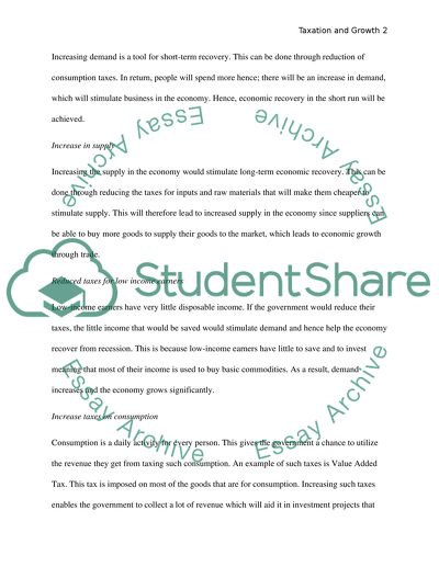 Taxation and Growth in the UK