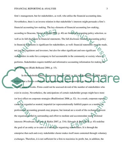Financial Reporting and Analysis