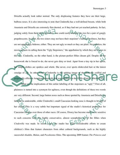 The Stereotypes in Disneys Cinderella