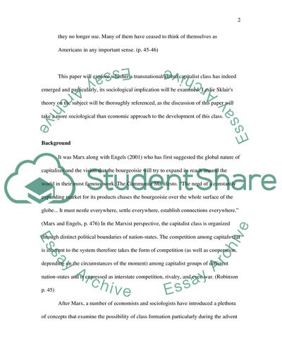 Is there a Global Capitalist Class