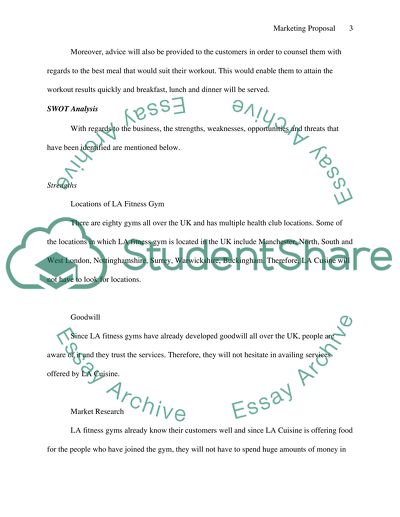 Marketing Proposal - LA Fitness Gym