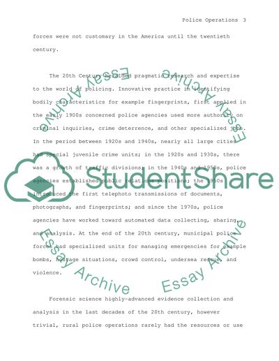 Police Personnel & Establishment, Police Conduct & Accountability