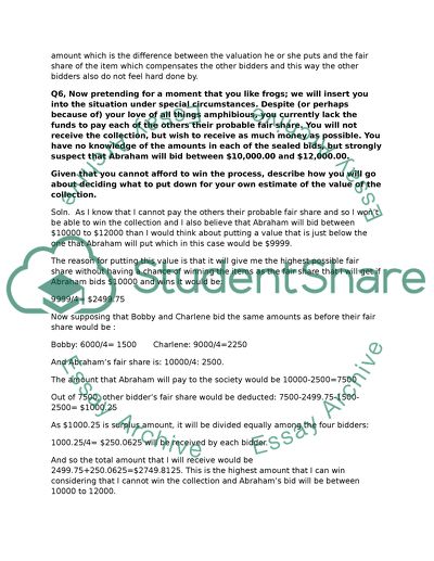 Monetary Amount of Fair Shares