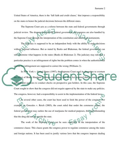 New Federalism in USA