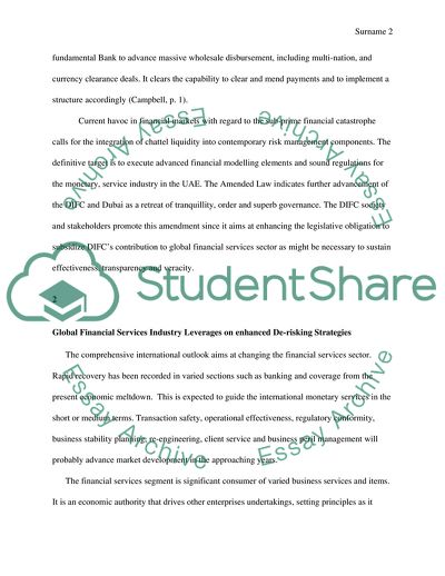 Marketing Environment of the Financial Services Industry