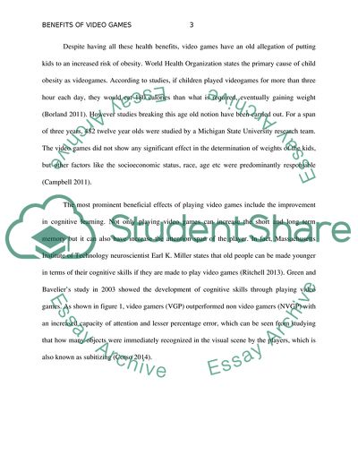 Benefits of Video Games