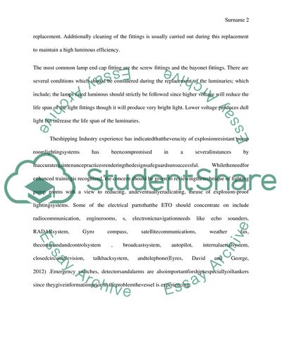 Change a Light Fitting in the Pump Room