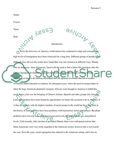 Racial Problems Critique