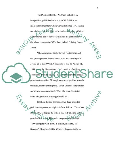 Why the Police Service of Northern Ireland Should Remain an Armed Force: A Critical Discussion