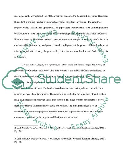 Immigrant and Black Women Status in Workplace