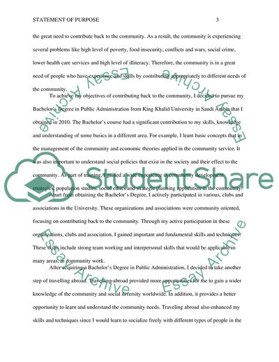 Statement of Purpose, a Strategic Approach for Masters and Doctoral Candidates