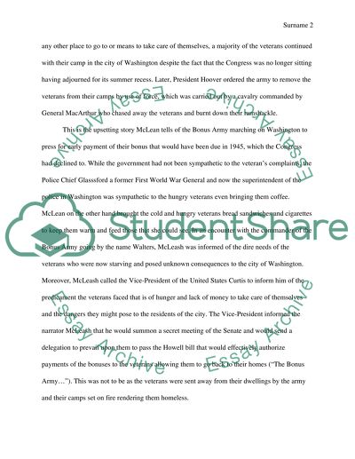 The Bonus Army Invades Washington